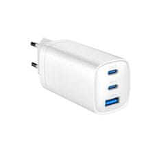 Gembird PD polnilec 1xUSB-A 2xUSB-C 65W bela