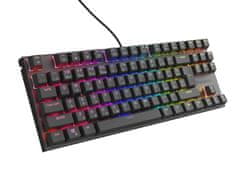 Genesis tiha gaming tipkovnica THOR 303/TKL/RGB/Outemu Peach/Wireless USB/CZ-SK layout/Black