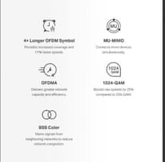 TP-Link WiFi usmerjevalnik Mercusys Halo H60X(2 paketa) WiFi 6, AX1500, 3x GLAN2,4/5 GHz