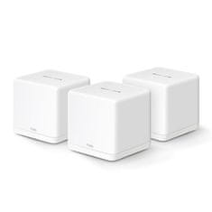 TP-Link WiFi usmerjevalnik Mercusys Halo H60X(3-pack) WiFi 6, AX1500, 3x GLAN2,4/5 GHz