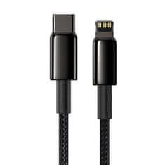 BASEUS podatkovni kabel Tungsten Gold PD 20W 2m USB-C/Lightning black