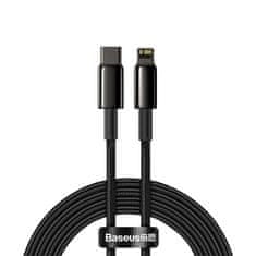 BASEUS podatkovni kabel Tungsten Gold PD 20W 2m USB-C/Lightning black