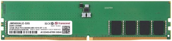Transcend Pomnilnik 32GB DDR5 5600 U-DIMM (JetRam) 2Rx8 (2Gx8)x16 CL46 1.1V