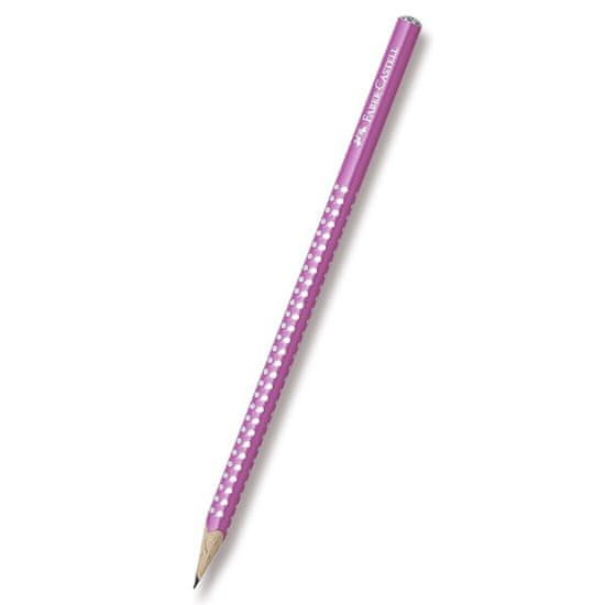 Faber-Castell Sparkle grafitni svinčnik - biserni odtenki temno rožnate barve