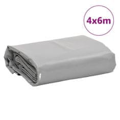 Vidaxl Ponjava siva 4x6 m 650 g/m²