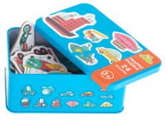 WOWO Tin Car Puzzle - Tin Car Puzzle - 24 kosov