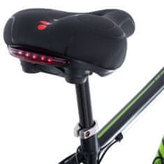 WOWO Bicycle Saddle Sports L-BRNO - Športno kolesarsko sedlo L-BRNO z elastično peno in LED lučko