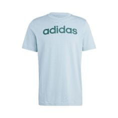 Adidas Majice svetlo modra M Essentials Single Jersey Linear Embroidered Logo