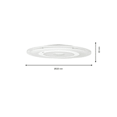 Milagro Plafonjera VOLTA 36W LED + PILOT, Milagro