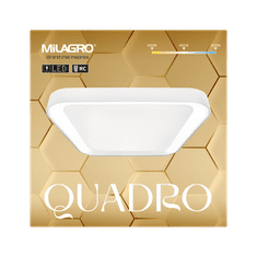 Milagro Plafonjera QUADRO WHITE 66W, Milagro