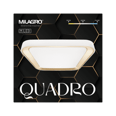 Milagro Plafonjera QUADRO GOLD 38W, Milagro