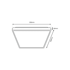 Milagro Plafonjera DABAR 17W LED IP44, Milagro