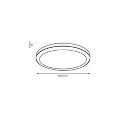 Milagro Plafonjera Vera 18W 4000K bela IP65, Milagro