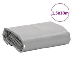 Vidaxl Ponjava siva 1,5x10 m 650 g/m²