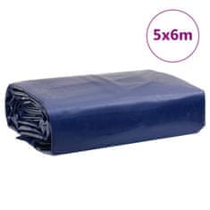 Vidaxl Ponjava modra 5x6 m 650 g/m²