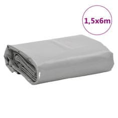 Vidaxl Ponjava siva 1,5x6 m 650 g/m²