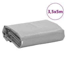 Vidaxl Ponjava siva 3,5x5 m 650 g/m²