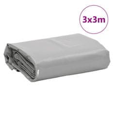 Vidaxl Ponjava siva 3x3 m 650 g/m²