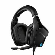 NEW Slušalke z Mikrofonom Gaming Logitech 981-000744 Modra Črna Pisana Črn/Moder