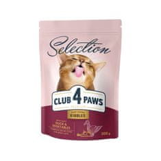 Club4Paws Premium suha hrana za odrasle mačke - raca in zelenjava 3x0,3 kg