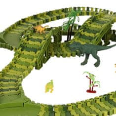 WOWO Dinosaur Race Track for Cars - Dirkalna steza za dinozavre za avtomobile - 240 kosov