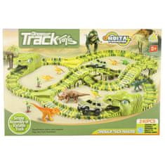 WOWO Dinosaur Race Track for Cars - Dirkalna steza za dinozavre za avtomobile - 240 kosov