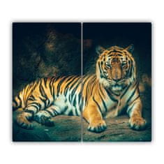 tulup.si Steklena podloga za rezanje Tiger cave 2x30x52 cm