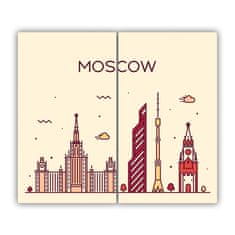 tulup.si Steklena podloga za rezanje Moskva stavbe 60x52 cm