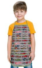 Otroški predpasnik - 37 x 47 cm, za otroke, stare od 3 do 5 let - Formula siva