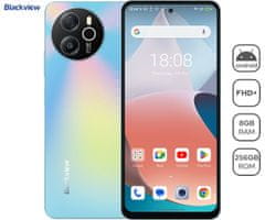 Blackview SHARK 8 pametni telefon, 4G LTE, 8/256GB, Android + ovitek, modra