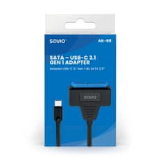 SAVIO Adapter / pretvornik SATA - USB-C 3.1