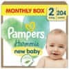 Pampers Harmonie plenice, 4-8 kg, 204/1 (mesečno pakiranje)