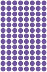 Avery Zweckform okrogle markirne etikete 3112, fi 8 mm, vijolične