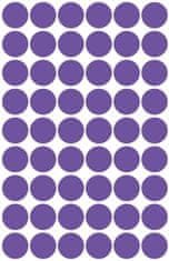 Avery Zweckform okrogle markirne etikete 3115, fi 12 mm, vijolične