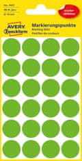 Avery Zweckform okrogle markirne etikete 3597, fi 18 mm, zelene, odstranljive