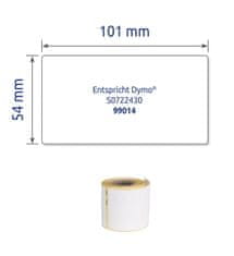 Avery Zweckform etikete na kolutu AS0722430, 54 x 101 mm, 220 etiket/kolutu, za Dymo tiskalnike