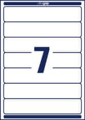 Avery Zweckform etikete za registratorje L4760-100, 192 x 38 mm, 700 etiket/zavitek, A4, za tiskanje