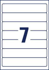Avery Zweckform reciklirane etikete za registratorje LR4760-10, 192 x 38 mm, naravno bele, A4, za tiskanje