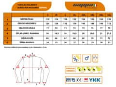 Cappa Racing Moška motoristična jakna SEPANG, usnje/tekstil, črna 5XL