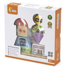 Viga Toys VIGA Puzzle Piramidni roboti + vzorci 8 el.