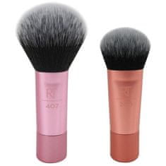 Real Techniques Brushes Mini Brush Duo Set čopič za ličenje Mini Multitask Brush RT 407 1 kos + čopič za ličenje Mini Expert Face RT 200 1 kos