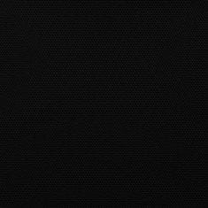 Vidaxl Senčno jadro oksford blago kvadratno 5x5 m črno