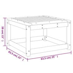 Vidaxl Vrtni stolček za noge impregnirana borovina