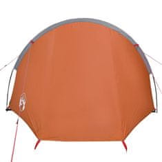 Vidaxl Šotor za kampiranje za 4 osebe oranžen vodoodporen