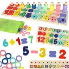 MG Montessori Number Sorter lesena sestavljanka