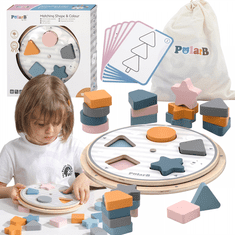 Viga Toys VIGA PolarB Sestavljanka za ujemanje oblik in barv