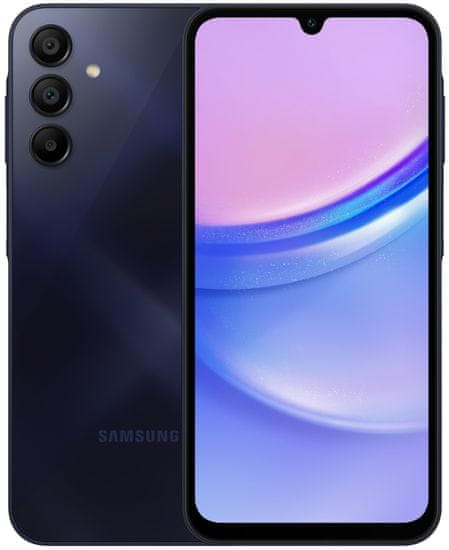 Samsung Galaxy A15 pametni telefon, 4 GB/128 GB, črno-moder (SM-A155FZKDEUE)