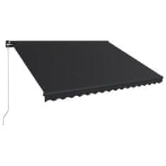 Vidaxl Ročno zložljiva tenda 450x300 cm antracitna