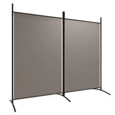 Vidaxl Paravan 2-delni antracit 175x180 cm blago