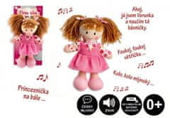 Teddies Verunka krpasta lutka plišasta 20cm češko govoreča